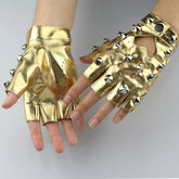 Half Finger Leather Gloves